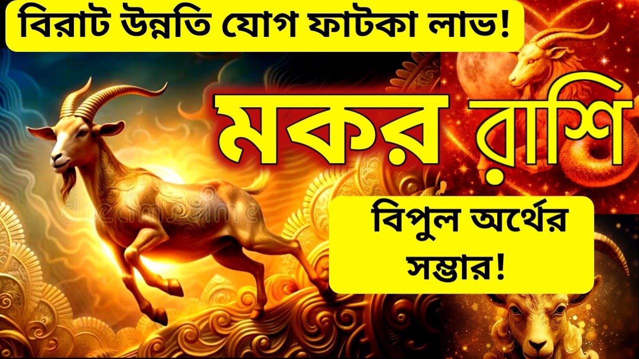 মকর রাশির জীবনে দুর্দান্ত 2 মাস! 11ই মার্চ থেকে ব্যাপক অর্থ সম্পদ প্রাপ্তি হঠাৎ যোগ 