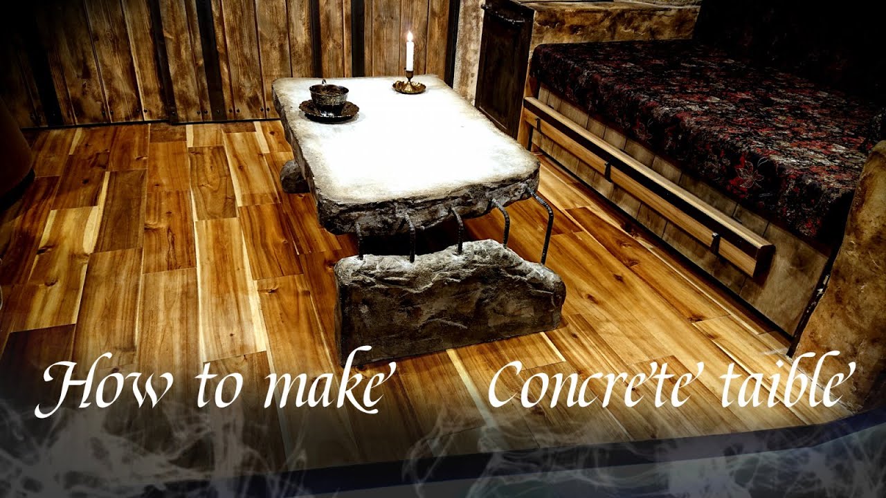【建築士大工のDIY】建築作家がモルタルでコーヒーテーブルを作ってみた【モルタル造形】コンクリートテーブル How to make