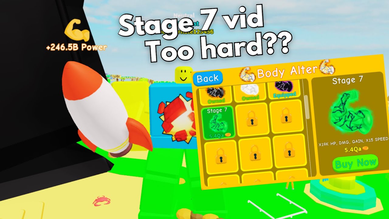 [UNFINISHED] No Limit Lifting Simulator NO gamepasses Stage 7!