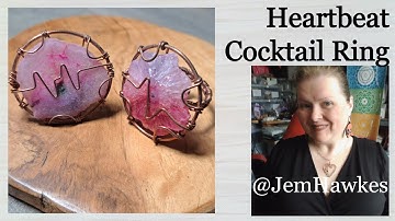 Heart Beat Cocktail Ring in Wire by Jem Hawkes