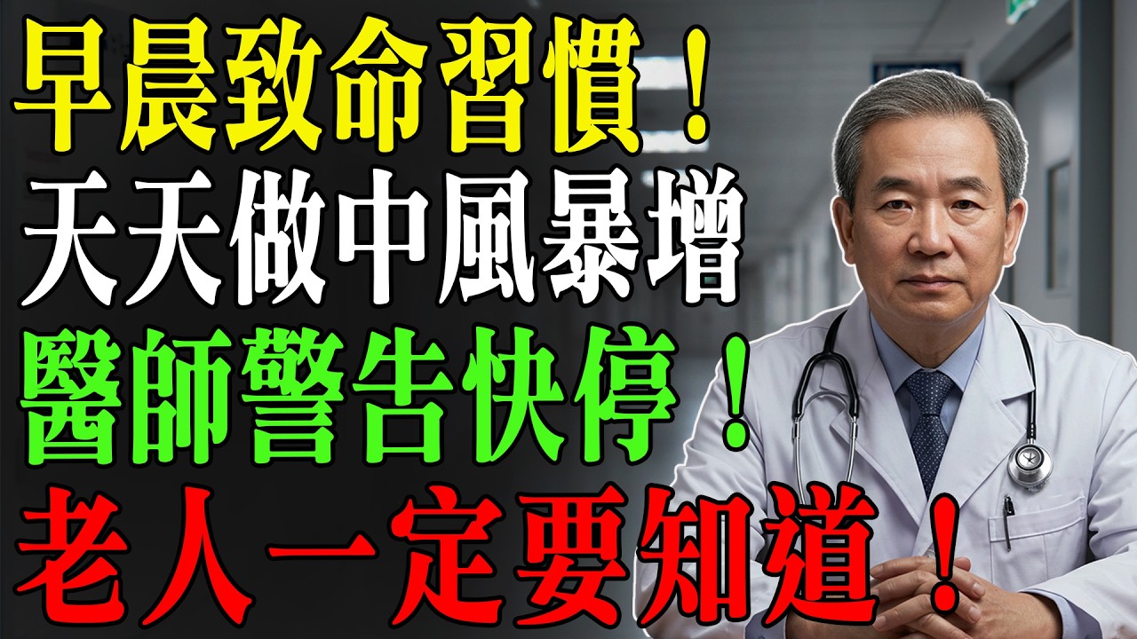 早晨最傷血管的致命習慣！心臟科醫師警告：多數人天天都在做，中風風險悄悄飆升！