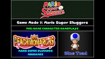 ChrisVortexx98 Mario Super Sluggers Character Gameplay Preview 9: Blue Toad