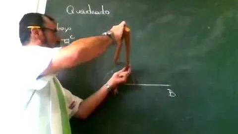 Como fazer um quadrado com a régua?