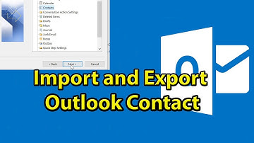 How to import and export outlook contact