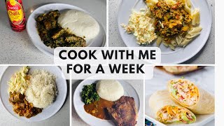 Cook with me for a week |Zimbabwean meal ideas |MEALS OF THE WEEK