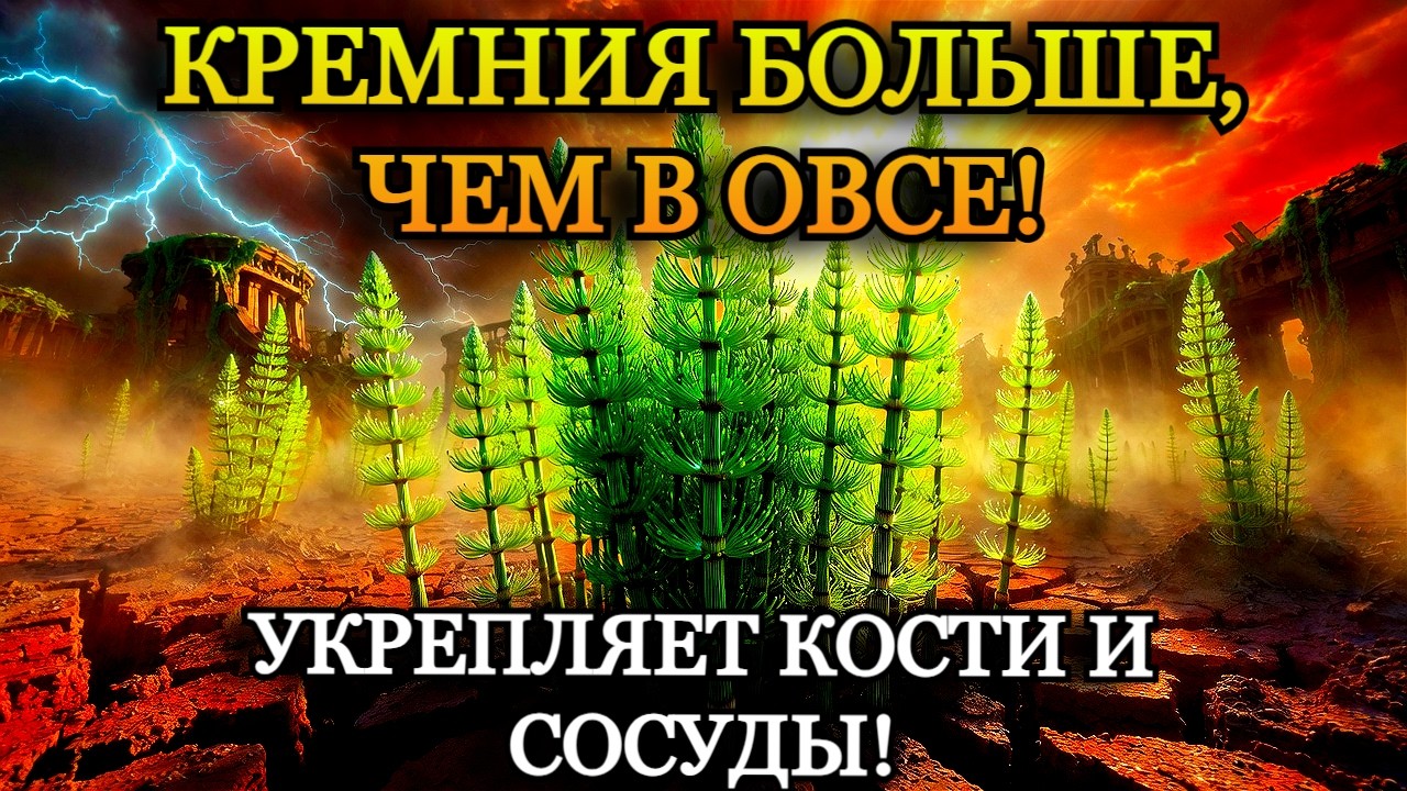 КРЕМНИЯ БОЛЬШЕ В ДЕСЯТКИ РАЗ, ЧЕМ В ЗЛАКАХ: Сорняк, Который Спасает Кости и Почву