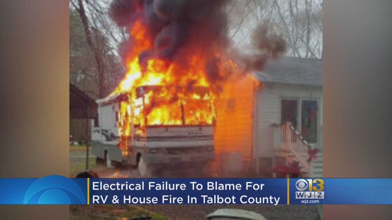 Electrical Failure To Blame For RV, House Fire In Talbot County