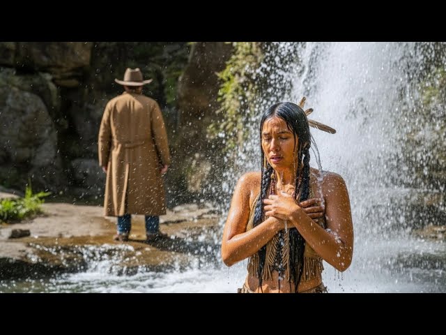 “Cowboy… Don’t Look — My Dress Is Gone,” Whispered the Apache Woman Behind the Waterfall