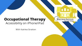 Accessibility Settings On the iPad/iPhone