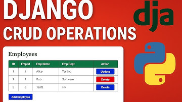 Complete CRUD Operations django project | CREATE, READ, UPDATE and DELETE