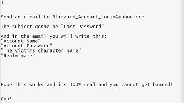 How to hack a world of warcraft account 100%