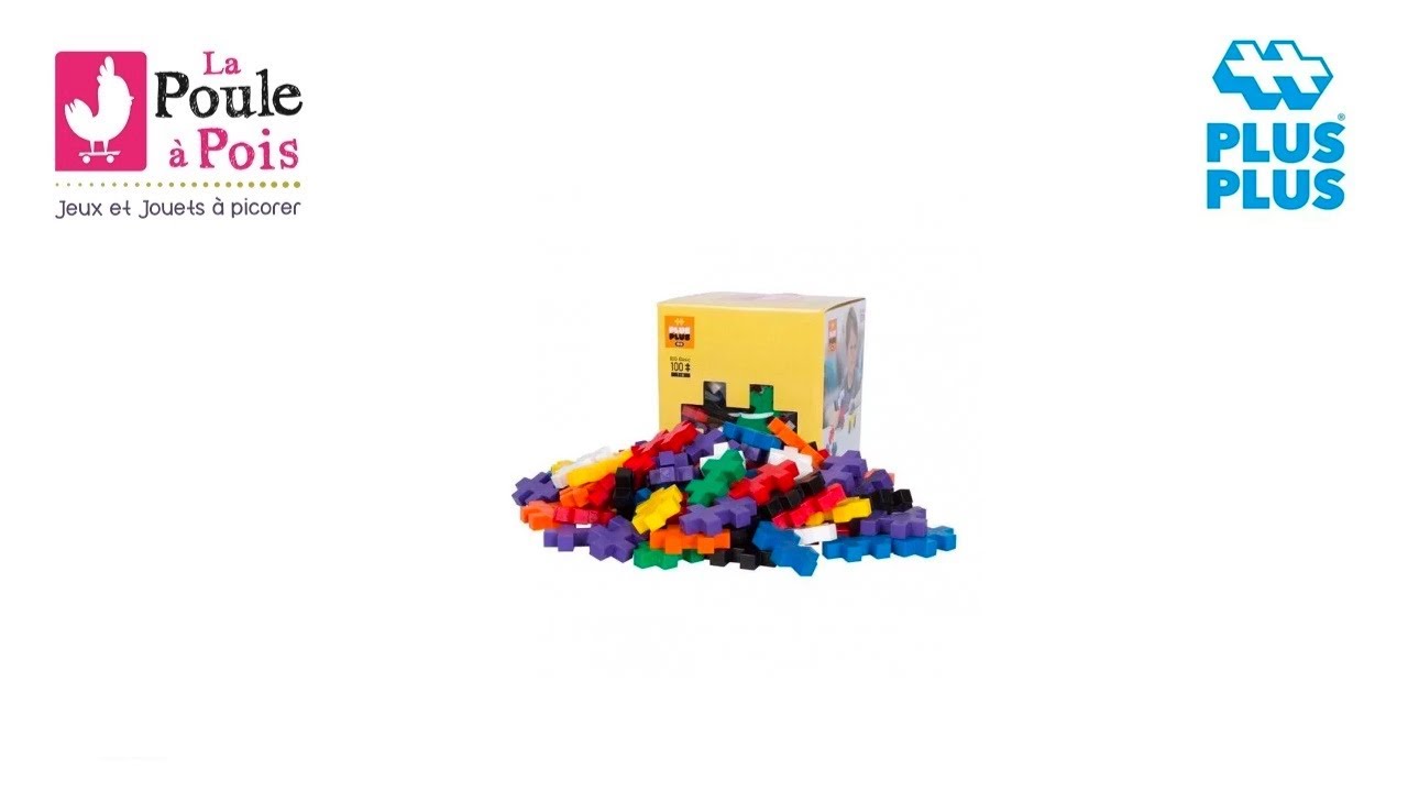 PLUS PLUS- Jeu de Construction, PP4265, Arc en Ciel, 100 pièces :  : Jeux et Jouets