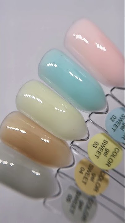 Укрепление цветным гелем Sweet Gel. #artstudio-shop.ru #aspronail # ...