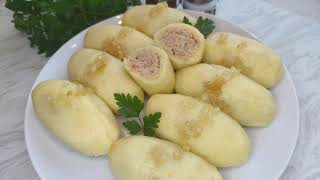 🥔 Kluski ziemniaczane z mięsem 🍽️