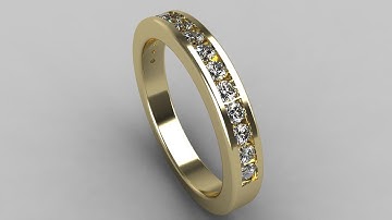 RhinoGold 4.0 Tutorial - Half Channel Ring