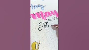 SATISFYING HANDWRITING WITH POINTED PEN • MAY #calligraphy #bujo