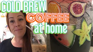 HOMEMADE COLD BREW COFFEE | keto cold brew coffee