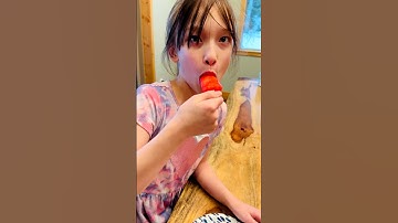 OMG! This Cute Girl is Eating a Popsicle and It