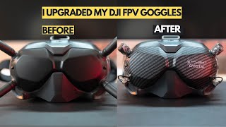 UPGRADE DJI FPV GOGGLES V2 - DJI Fpv Goggles V2 + iFlight Crystal Antenna Unboxing & Install