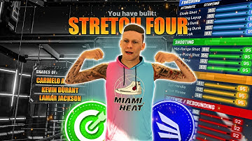 This CATFISH STRETCH FOUR gets CONTACT DUNKS + 80 DRIVING DUNK on NBA 2K22 #NBA2K22 #STRETCHFOUR