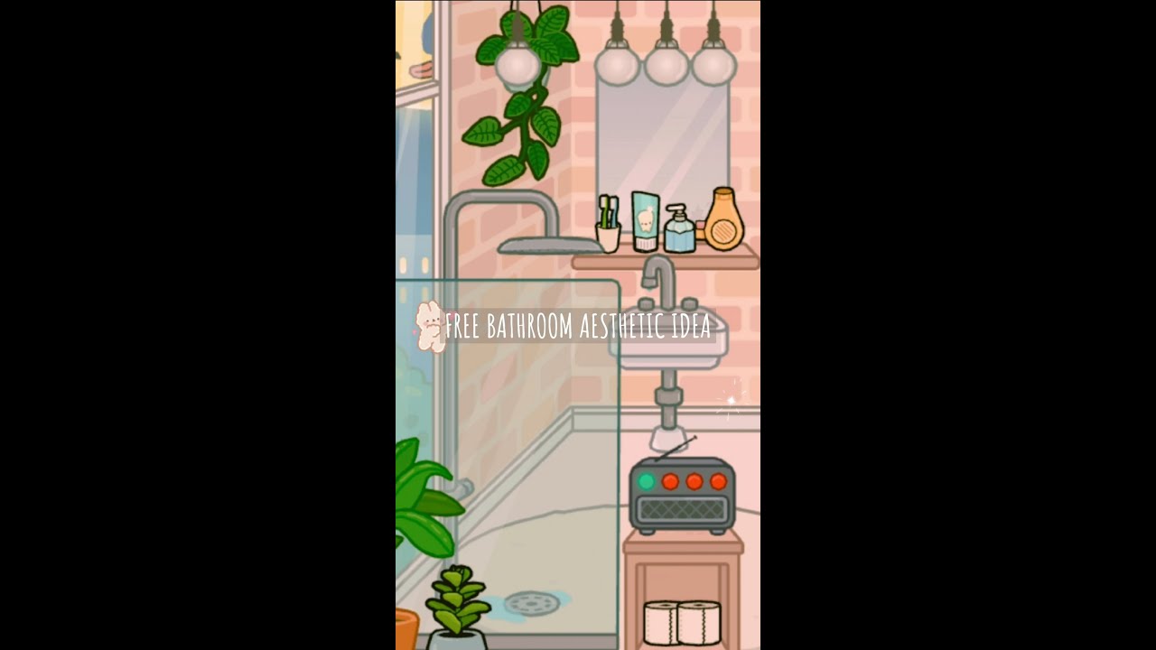 FREE BATHROOM AESTHETIC IDEA Toca Life World House Idea Toca boca 