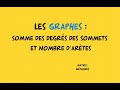 Graphes  relation entre les degrs et le nombre dartes