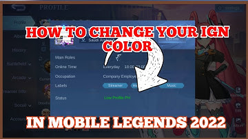 HOW TO COLOR YOUR IGN/NAME IN MOBILE LEGENDS 2022 | ML Tutorial 2022