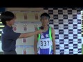 第49回福井県高校新人大会　男子走幅跳　優勝者インタビュー