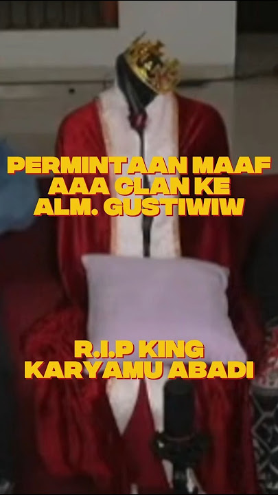 REST IN LOVE GUSTIWIW! PERMINTAAN MAAF REZA ARAP #marapthon #yb
