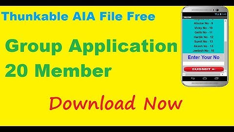 Admob Group Application | Thunkable AIA|