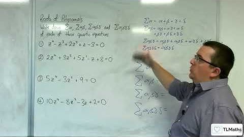 A-Level Further Maths D1-08 Roots of Polynomials: Quartic Examples 1