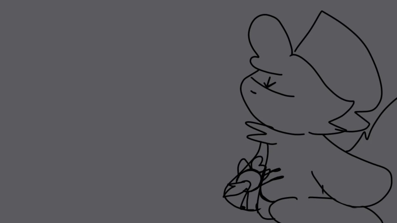 Rubbing Her stomach // Animated