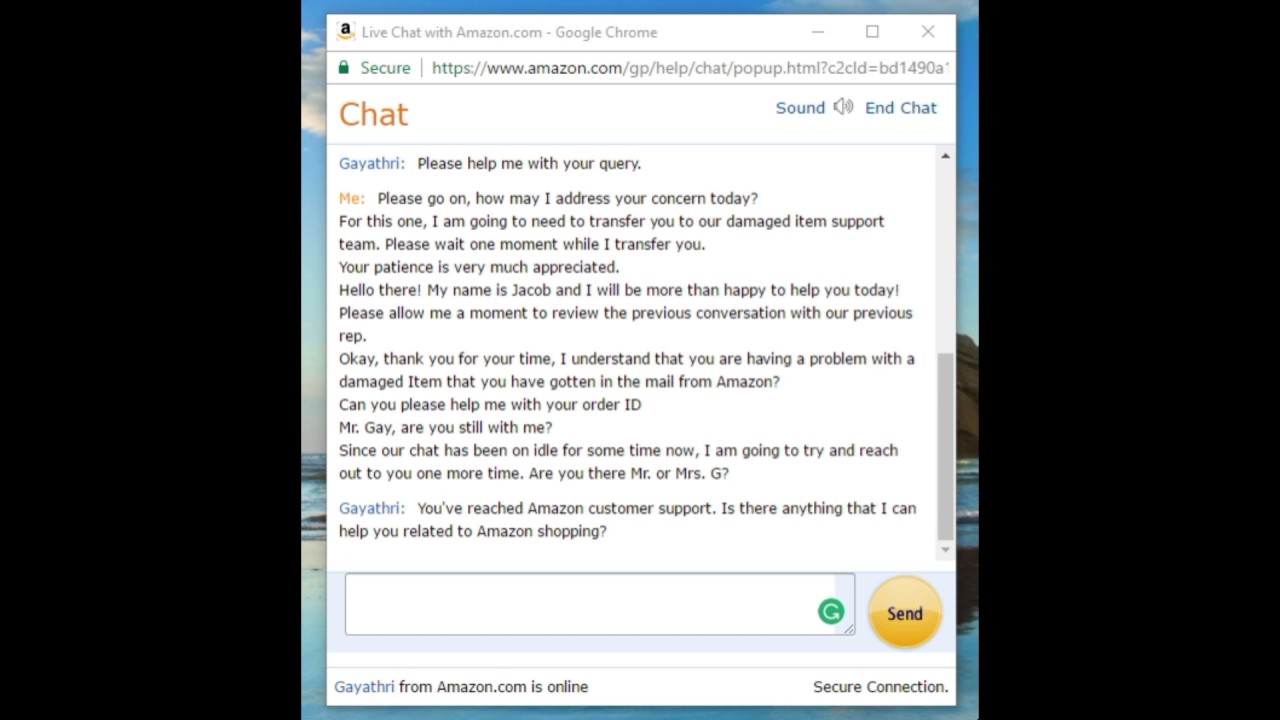 Trolling Amazon Customer Support Chat As Amazon Customer Support Youtube