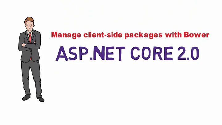 Manage client side packages with Bower in asp.net core mvc