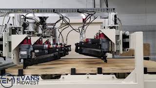 Evans Midwest Automated Pallet Nailing Machine