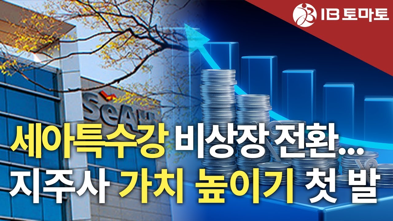 IB토마토] 세아홀딩스, 밸류업 첫 단추…세아특수강 역할 확대