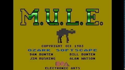 M.U.L.E. (1983) - Intro for Atari 8bit