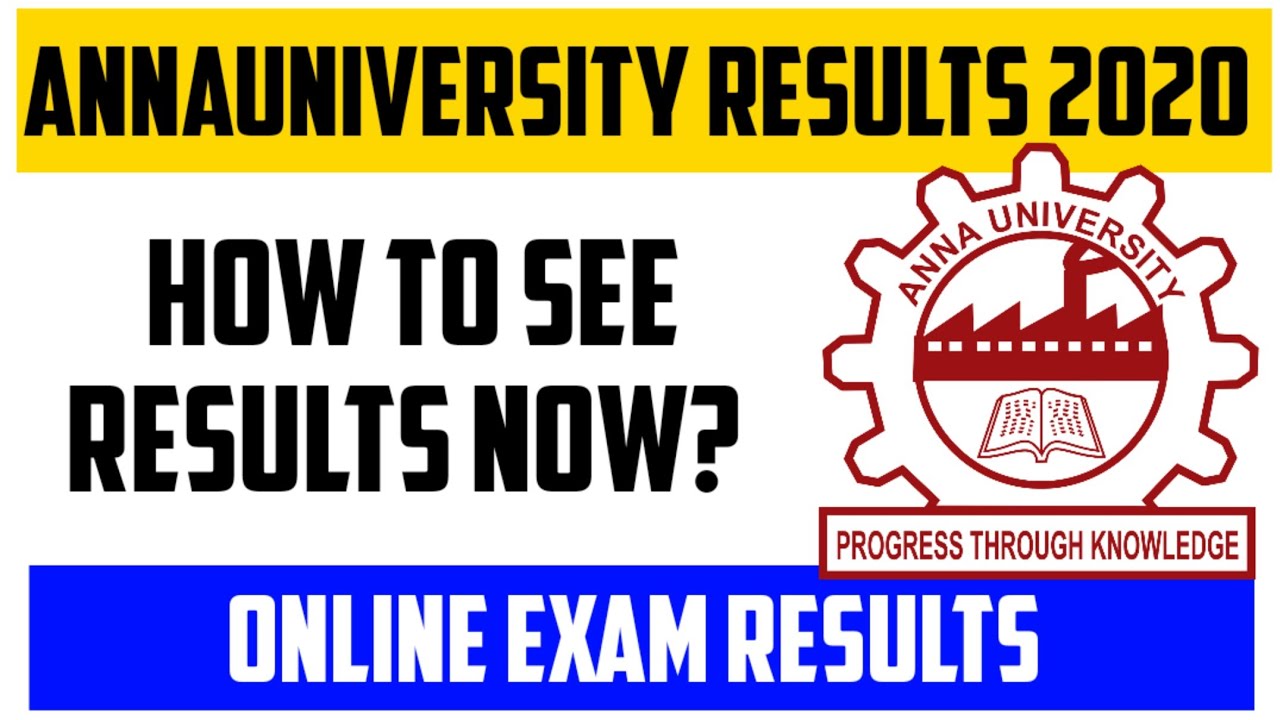 Annauniversity Results Published | Online Exam Results 2020 | Annauniversity