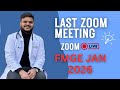 Last Zoom Meeting for FMGE Jan 2026 Mentorship Batch