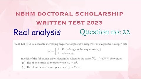 NBHM 2023 REAL ANALYSIS SOLUTION || QUESTION NO 22