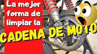 Como 'limpiar' la CADENA de tu Moto??? ni WD40, ni (gasolina) ni productos carísimos