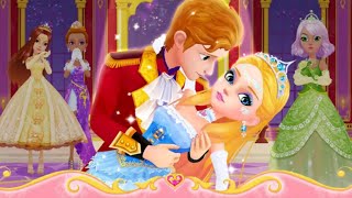 ice princess dancing party game | princess make up salon | Cinderella game | princess game for girls screenshot 2