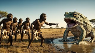 Life Millions of Years Ago | The Terrifying First Encounter Between Early Humans and Giant Frogs