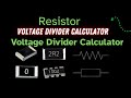 Electronic Components Resistor Voltage Divider Calculator@futurefixdelhi