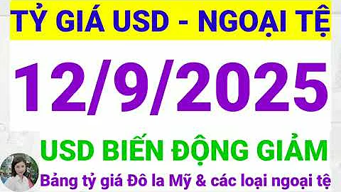 Tỷ giá USD - Ngoại tệ hôm nay ngày 12 tháng 9 năm 2025 || Tỷ giá Đô la Mỹ hôm nay ngày 12/9/2025