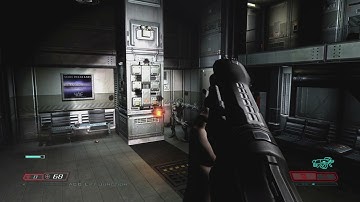DOOM 3 - Mars City Underground: Fight Alongside Sentry Bot: Duncan Mathews Datapad Location Gameplay