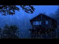 Barulho de Chuva para Dormir e Relaxar 🌧 Som de Chuva Forte, Vento e Trovões à Noite #1 Rain Sounds