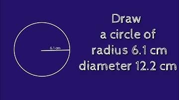 How to draw a circle of radius 6.1 cm using compass. shsirclasses.