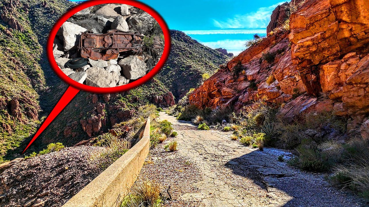 Arizona's Abandoned MILLION Dollar Highway Built by Convicts.. "Car