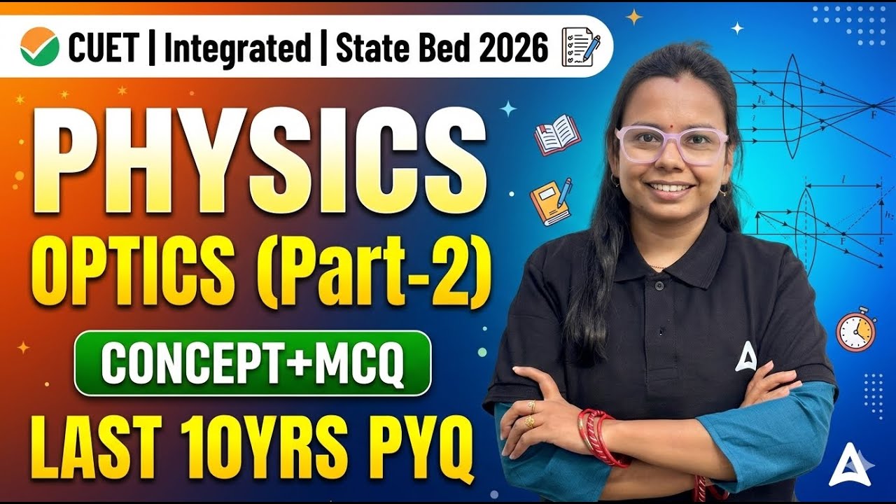 Integrated BED , CUET Class 2026 | OPTICS | Physics Previous Year Questions